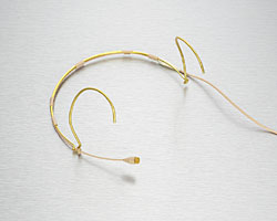 Headset Mikrofon DPA 4066-F, Kugel, beige (mit DPA Lemo 3-pol. Adapter)